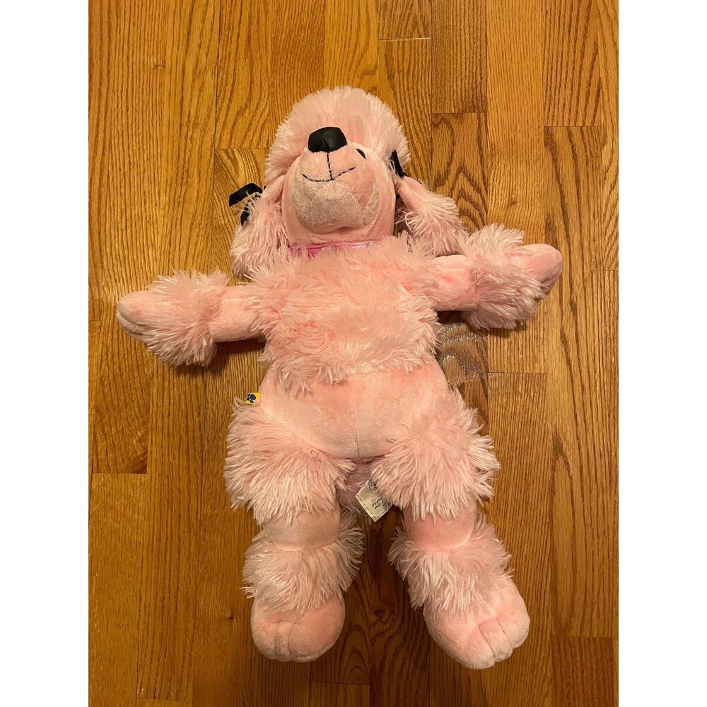 Build a Bear Pink Poodle Plush Stuffed Animal Toy 19” *retired*